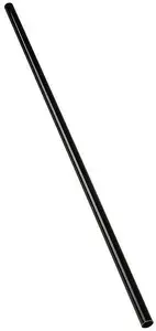 Cietā caurule Bitspower None Chamfer Brass 14 mm AD, 500 mm, melns spīdīgs