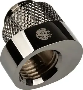 Adapteris BitsPower X-Cross G1/4" vīrietis uz G1/4" sieviete, 5 mm nobīde, spīdīgi melns