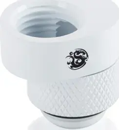 Adapter BitsPower X-Cross G1/4" male to G1/4" female, 5 mm offset, white