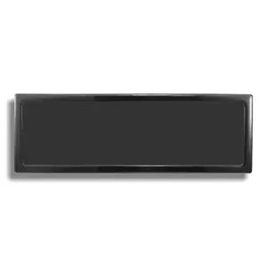 Dust filter DEMCiflex Triple 120mm O/D for computer vents, black, 120×360 mm