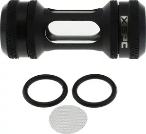 Inline filter XSPC G1/4" matte black for liquid cooling loops