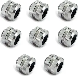 Фитинг XSPC G1/4" на жёсткую трубку 14 мм, хром — 8 шт.
