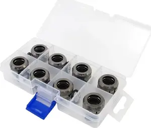Фитинги XSPC G1/4" для жёсткой трубки 14 мм, чёрный хром — 8 шт.