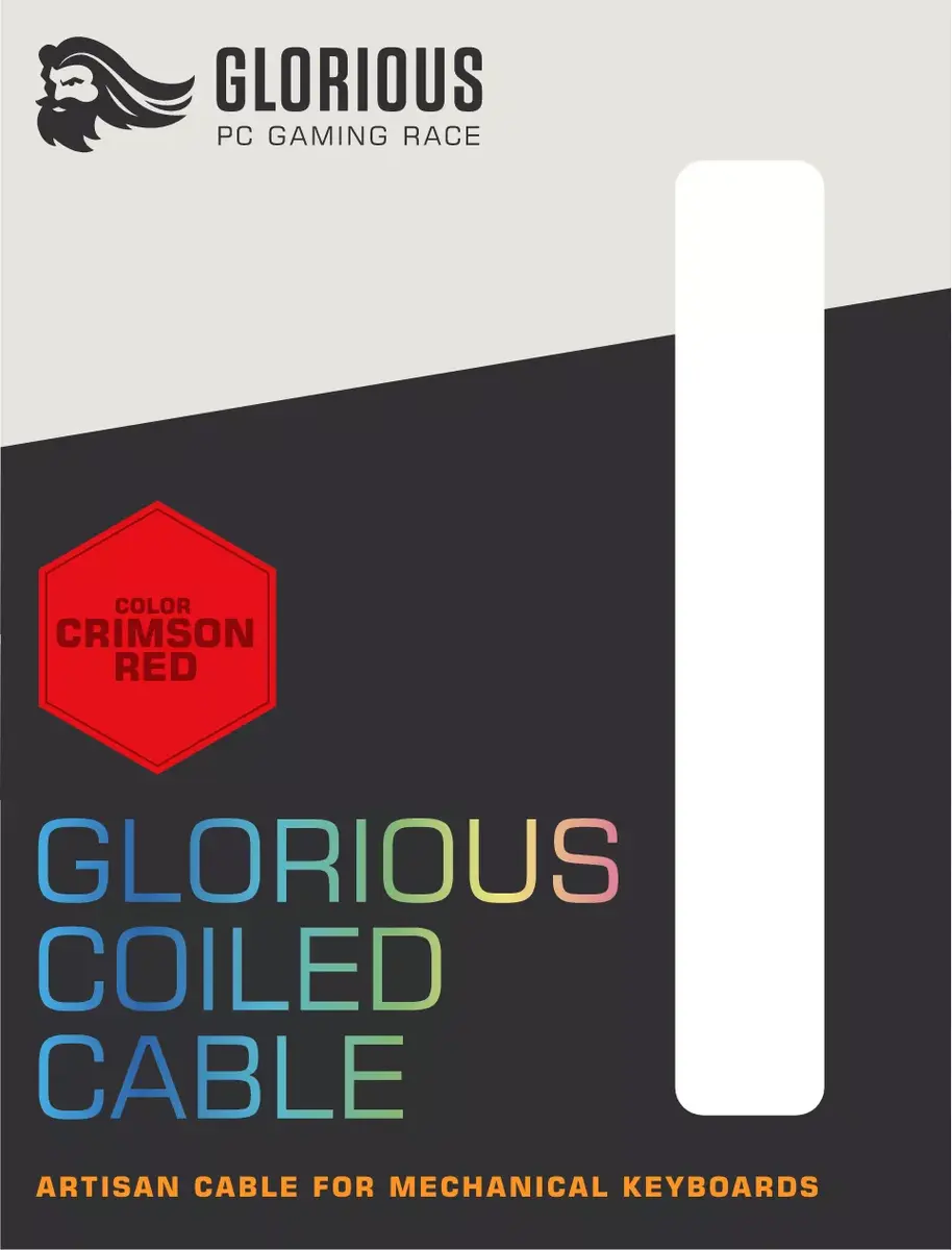 Кабель в спирали Glorious PC Gaming Race GLO-CBL-COIL-RED Photo 4