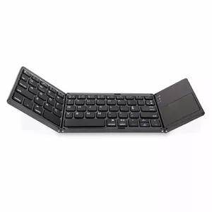 Riff BT-01 Foldable Bluetiooth Keyboard for Windows Android iOs Smarthones & Smart TV with Touchpad Black