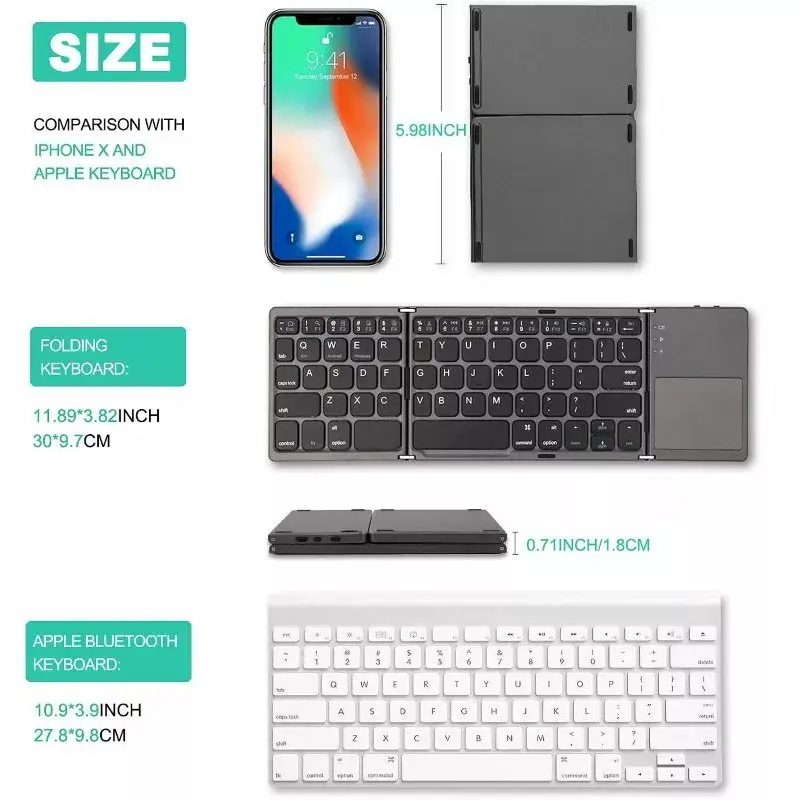 Riff Bluetooth Keyboard BT-01 with Touchpad Photo 9