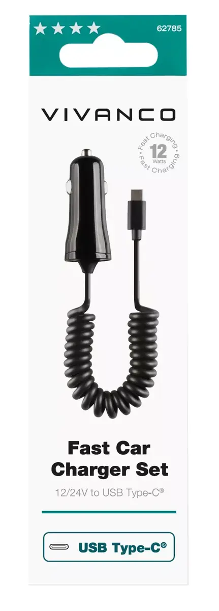 Car Charger Vivanco Fast Car Charger Set Photo 3