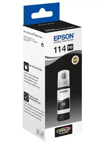 Epson 114 EcoTank Photo Black ink bottle C13T07B140 original 70 ml refill for ET-8500 and ET-8550 printers up to 2300 pages yield