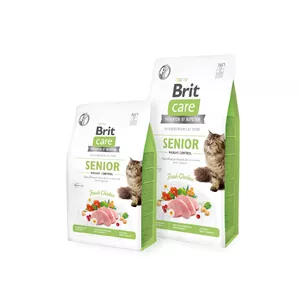 Сухой корм для кошек Brit Care Cat Grain-Free Senior and Weight Control с курицей