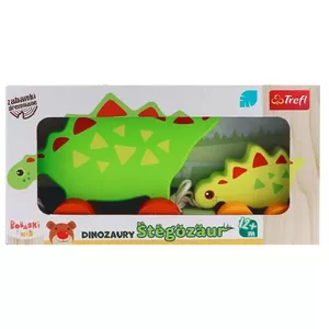 Деревянная игрушка Стегозавр TREFL - фигурка динозавра, окрашенная, модель 61593