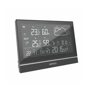 Ventus W200 Black Battery Indoor Outdoor Thermometer Hygrometer