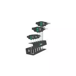 T-handle set Wera Series 400 454/7 HF, 7-piece T-handle hex and screwdriver set