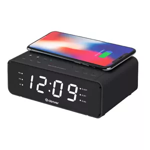 Denver CRQ-100 alarm clock Digital alarm clock Black