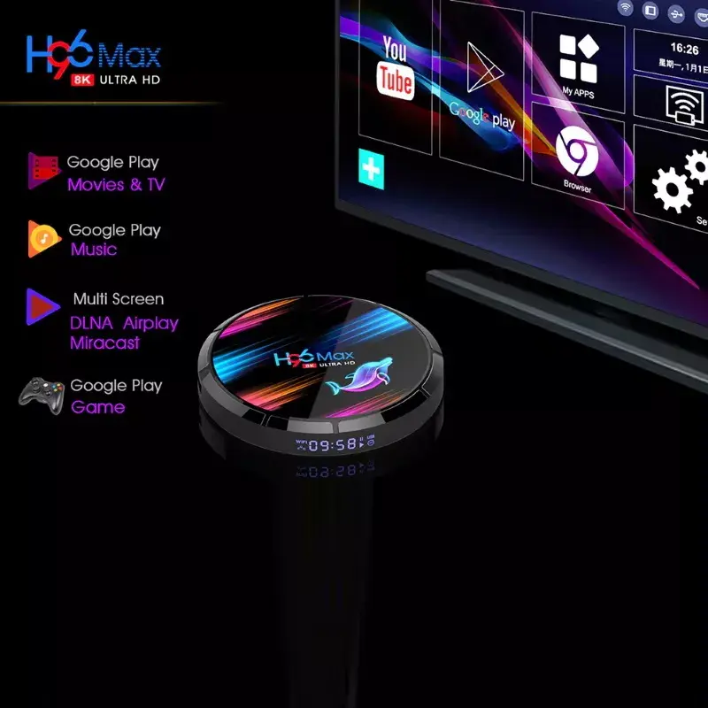Riff H96 32GB 4K медиаплеер Smart TV Box Photo 9