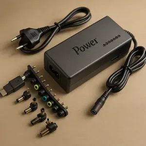 AC klēpjdatora lādētājs Riff RF-PDL-100W-BLACK 100W 12–24V 5A Universāls