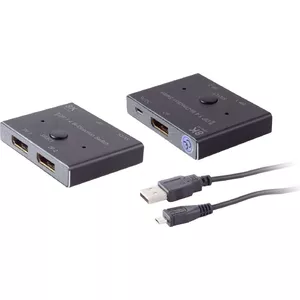DisplayPort slēdzis ShiverPeaks 05-14001 2x1 divvirzienu 8K