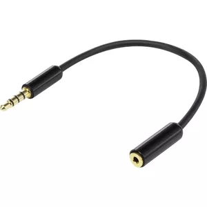 SpeaKa Professional SP-7870156 аудио кабель 0,1 m 3,5 мм 2,5мм Черный