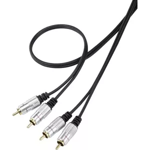 Аудиокабель SpeaKa Professional SP-7870144 1м 2xRCA Мужской Черный