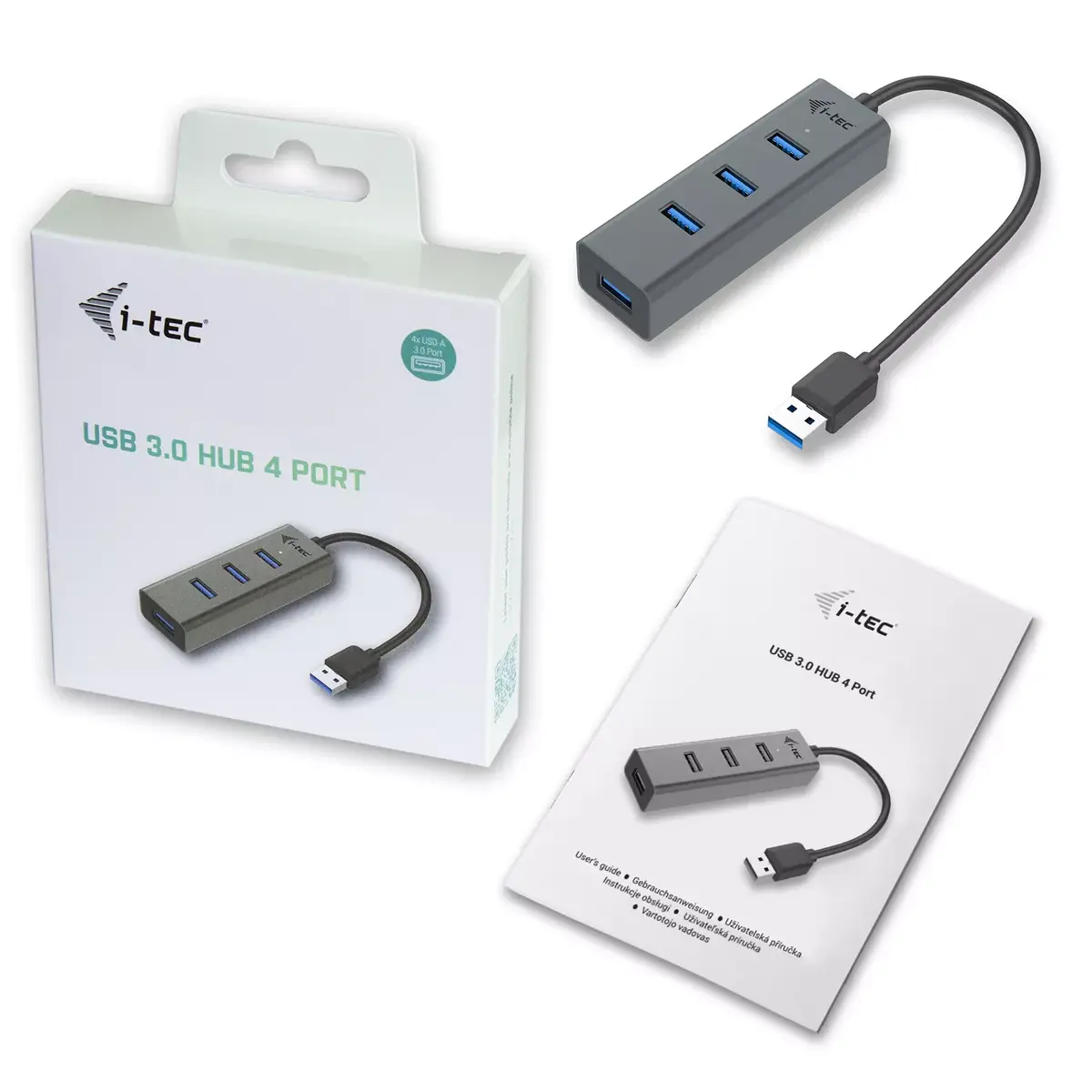 USB хаб i-tec Metal USB 3.0 HUB 4 Port Photo 4