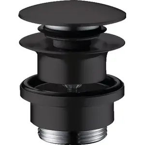 Sink waste fitting hansgrohe 50100670 — black finish, compatible sink drain assembly