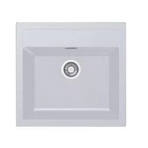 Kitchen sink Franke Sirius Tectonite 114.0368.449 white — single-bowl tectonite undermount/inset