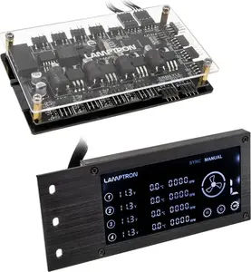 Fan and RGB Controller Lamptron RW460 for Water Cooling Systems — black