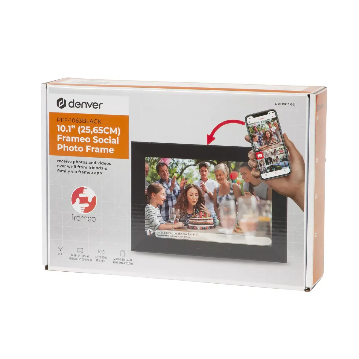 Digital Photo Frame Denver PFF-1063BLACK Photo 7