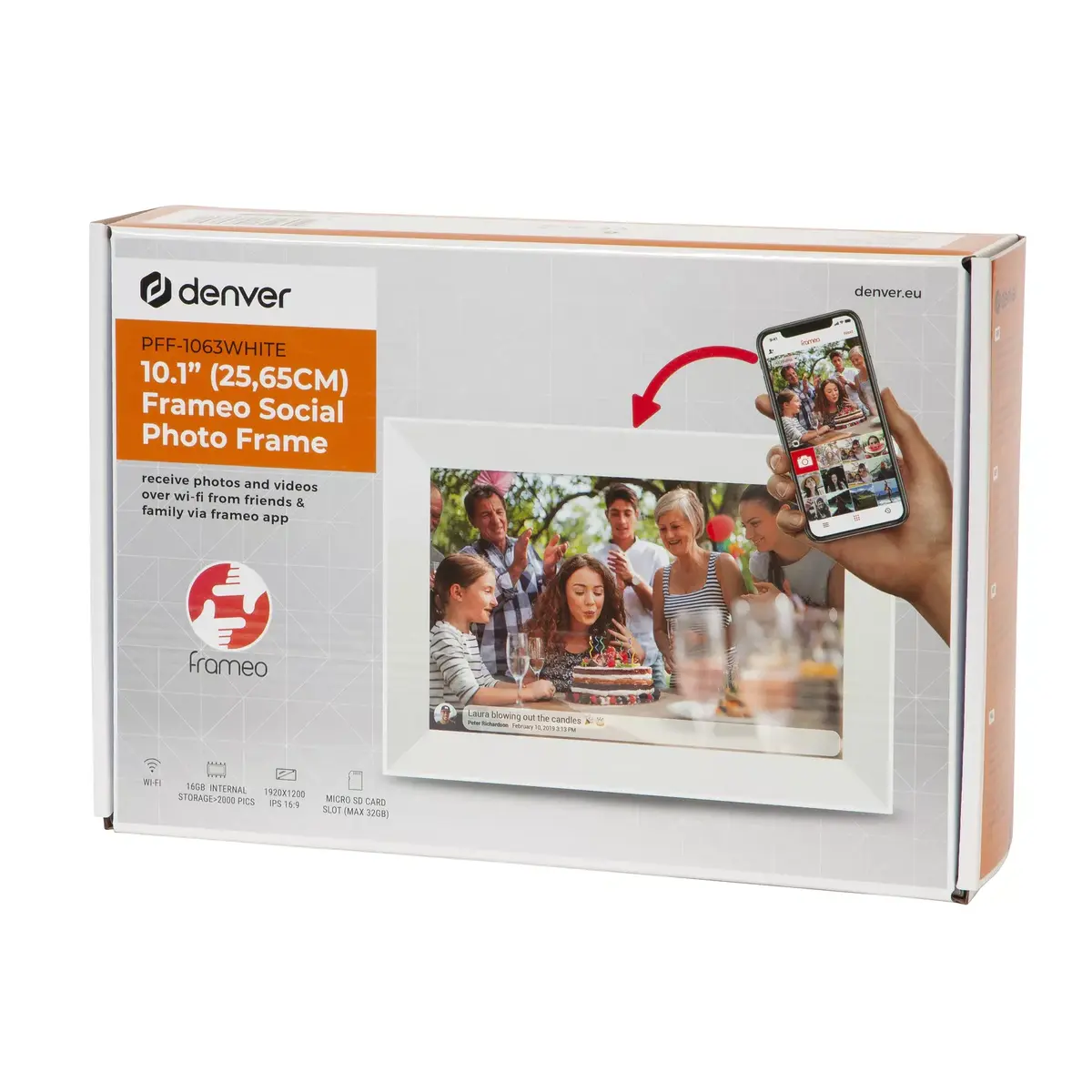 Digital Photo Frame Denver PFF-1063WHITE Photo 7