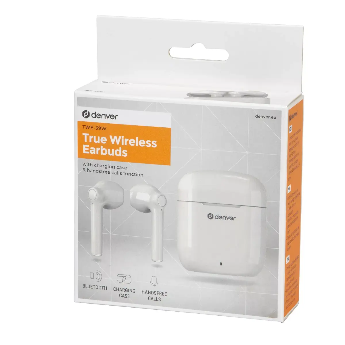 Austiņas DENVER TWE-39W TWS ausīs ievietošanas Bluetooth Photo 9