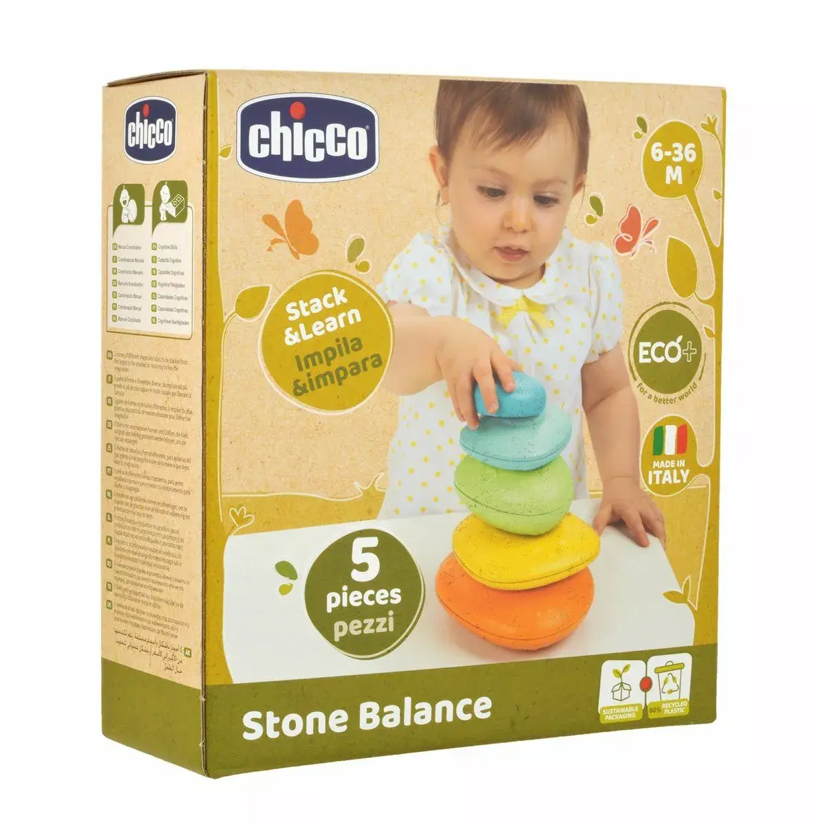 Izglītojošā rotaļlieta CHICCO Stone Balance Photo 2