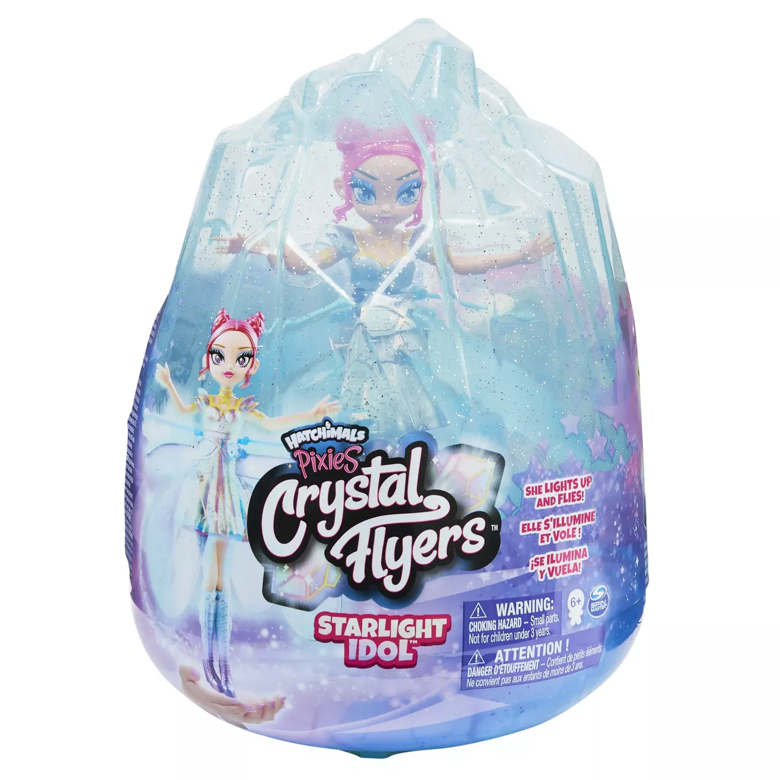 Hatchimals Crystal Flyers Starlight Idol Magical Flying Pixie Toy with Lights