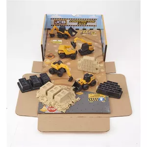 Toy construction playset Teamsterz JCB MINI MACHINES 1417259 with sand and 5 cars