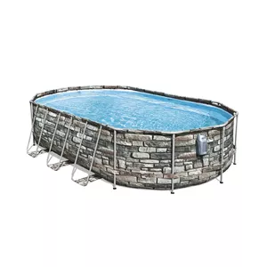 Framed Oval Pool Bestway Power Steel Comfort Jet Series 20'x12'x48" (6.10 x 3.66 x 1.22 m) — 20,241 L