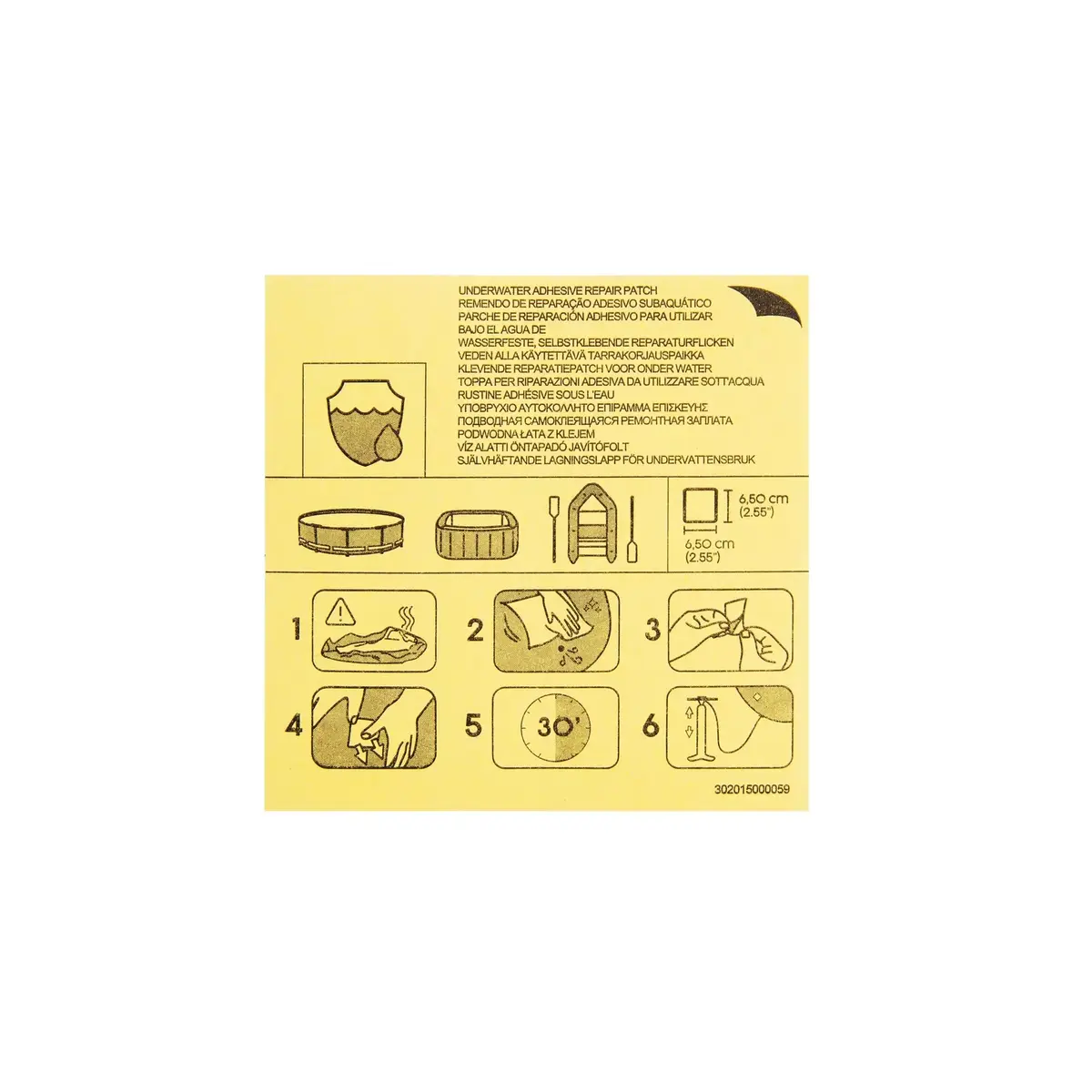 Bestway Underwater Adhesive Repair Patch 42,3 cm² Photo 2