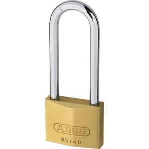 Навесной замок ABUS 65/40HB63, с индивидуальным ключом, латунный корпус 39×38×16 мм, 2 ключа