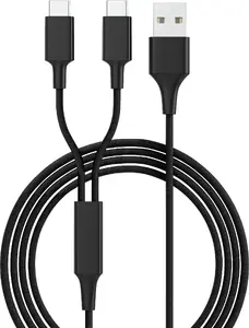 USB-C charging cable Smrter Hydra DUO 120cm Black — USB-C to USB-C, 120 cm length