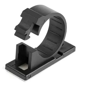 Cable Management Clips StarTech.com 100 Adhesive Black Nylon Self Adhesive Clamp