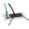 DeLOCK Кабельный ввод с щеткой и 2 x RJ45 Keystone модуль Photo 3