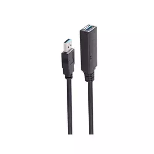 USB kabelis ShiverPeaks BS13-39075 10 m USB A Melns