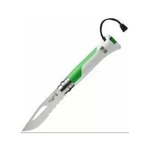 Нож складной Opinel 2319 — складной нож, зелёная рукоять, длина 19 см в раскрытом виде