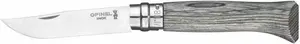 Складной нож Opinel No. 08, лезвие из нержавеющей стали, серый рукоять, длина в разложенном виде 19,5 см (модель 2389)
