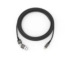 Lightning uzlādes un datu kabelis Smrter SPEEDY 100 cm — melns