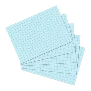 Index card Herlitz 10901460 Blue 100 pcs Squared paper 170 g/m²