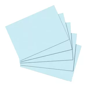 Index Card Herlitz 10837177 Blue 100 pcs 170 g/m²