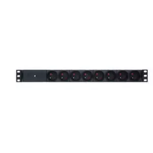 Retex RX – UTE CEE7/5 16A power distribution unit (PDU) 8 AC outlet(s) 1U Black