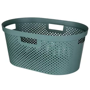 Veļas grozs Curver Infinity Recycled 40 l, 59×39×27 cm, zaļš