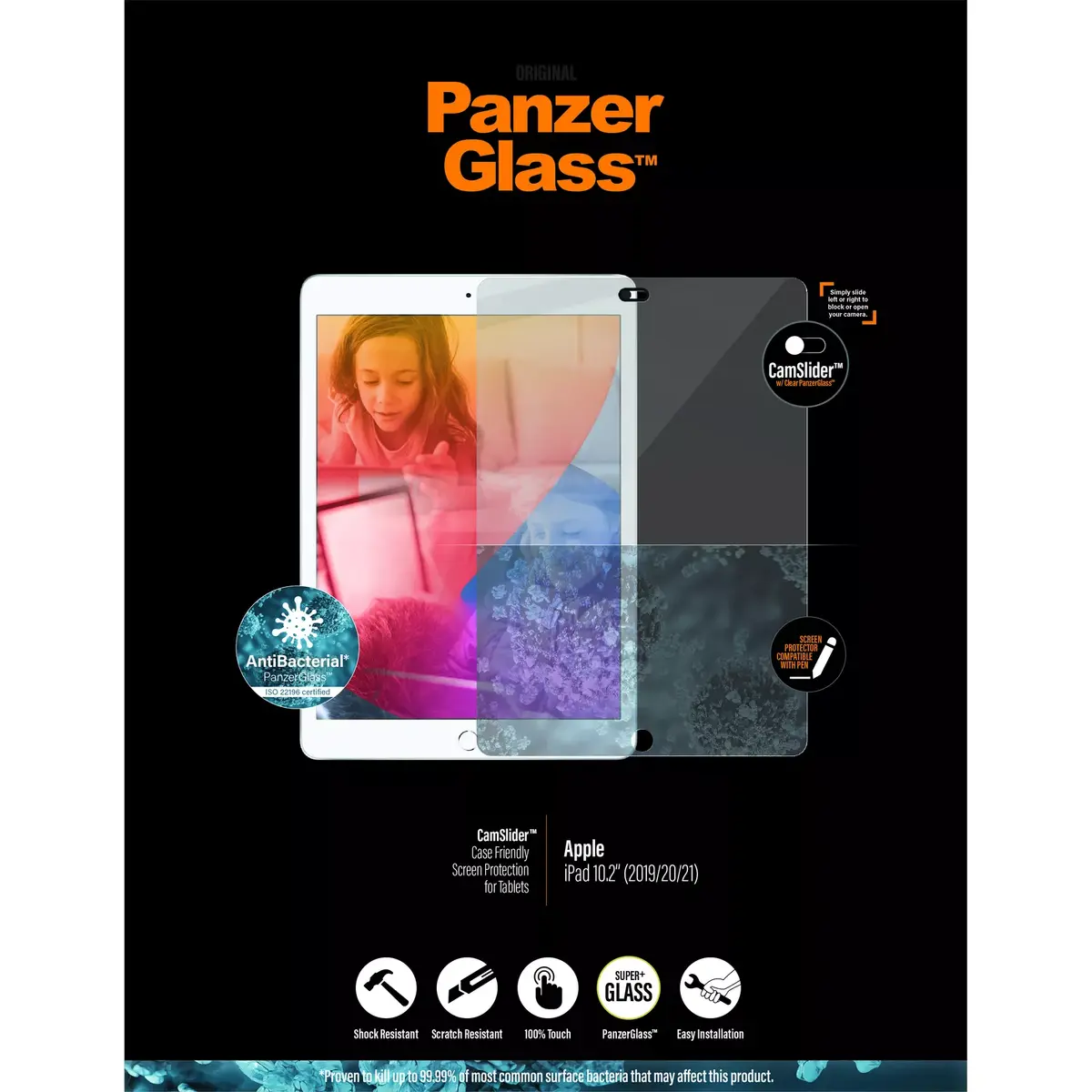 PanzerGlass CamSlider — защитное стекло для iPad 10.2" Photo 8