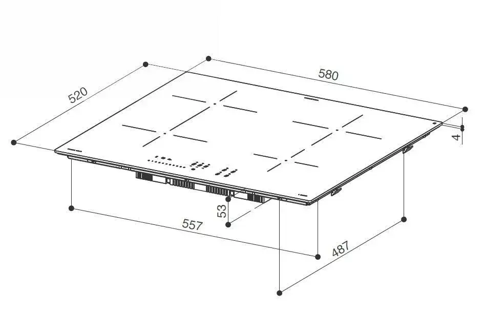 FABER FCH64GK 60 cm induction hob, 4 zones Photo 2