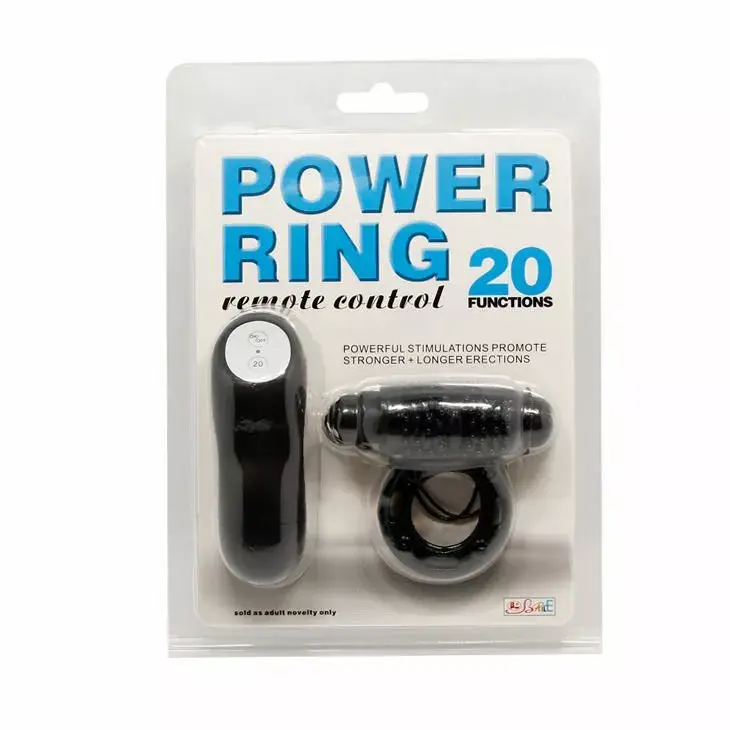 Penis Attachment BAILE RING REMOTE CONTROL BLACK 20V Photo 7