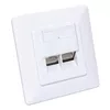 Intellinet 2-Port Cat6 10G Shielded RJ45 Wall Plate Photo 2